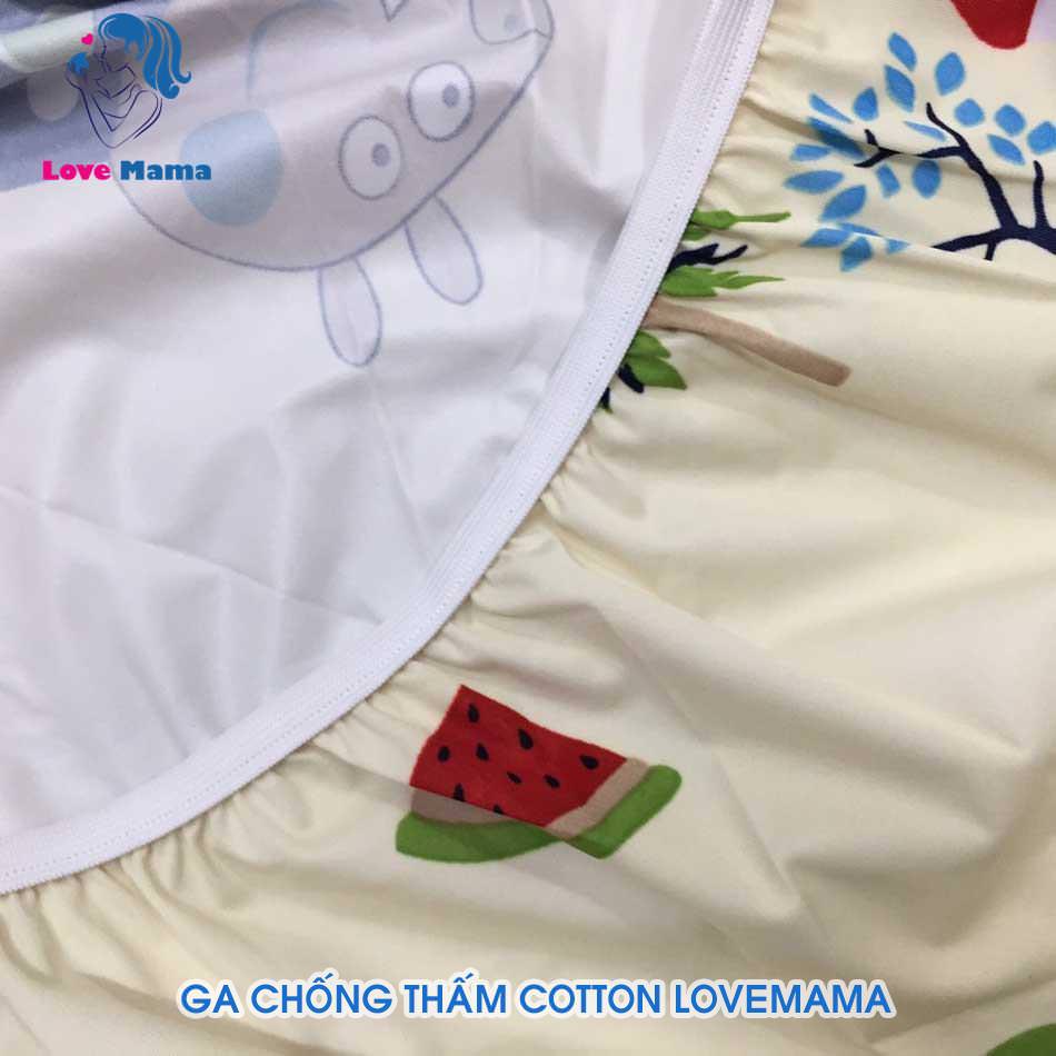 Drap chống thấm cao cấp họa tiết heo piggy vải cotton